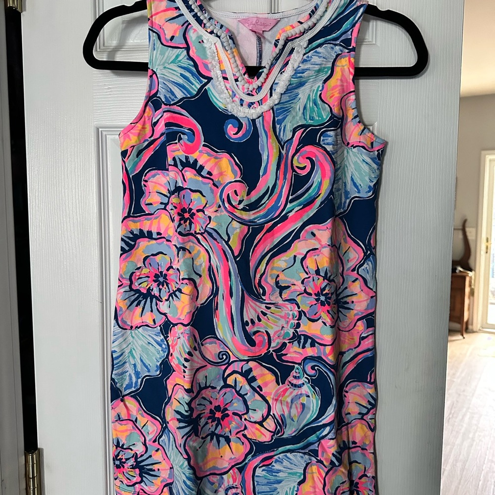 Kids Lilly Pulitzer Multicolor V-Neck Dress